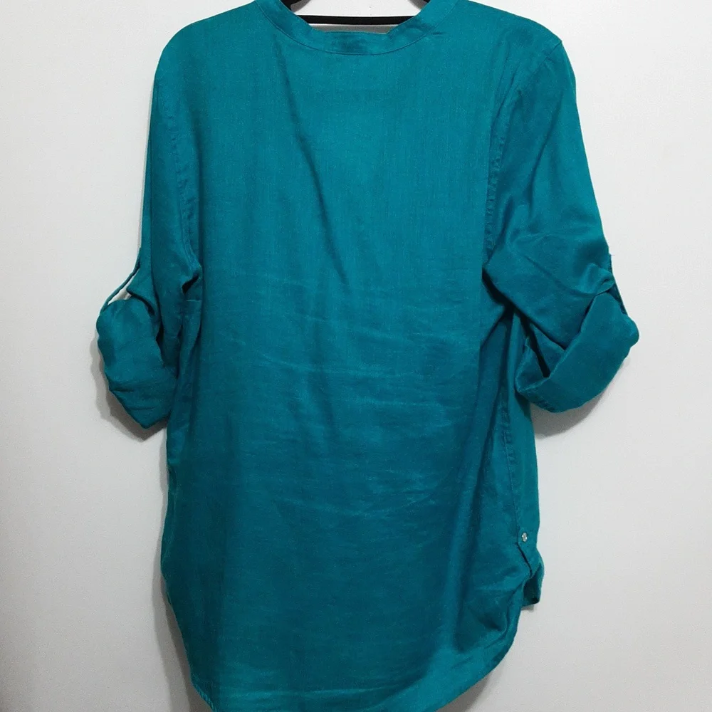 Calvin Klein Button Front Shirt/ Blouse - Picture 5 of 8